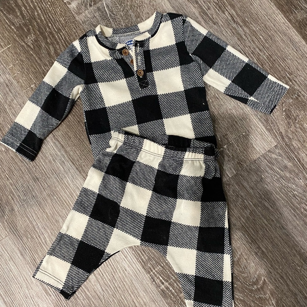 gingham old navy set